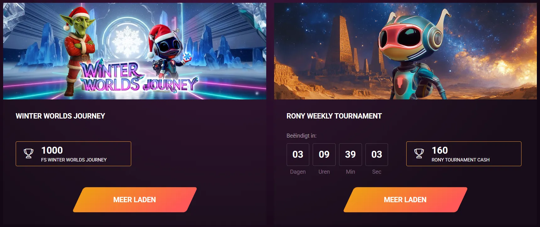 Toernooien en competities bij Rony Casino – win prijzen in casinotoernooien